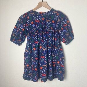 Hanna Andersson “Celebration Skater” Christmas Winter Wonderland On Navy Dress